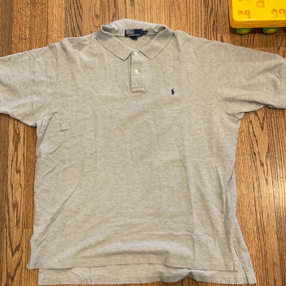 Men’s Polo gray shirt sleeve polo shirt
